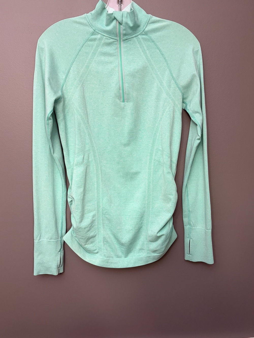 Athleta Women’s Mint Green Quarter-Zip Performance Top - Size S